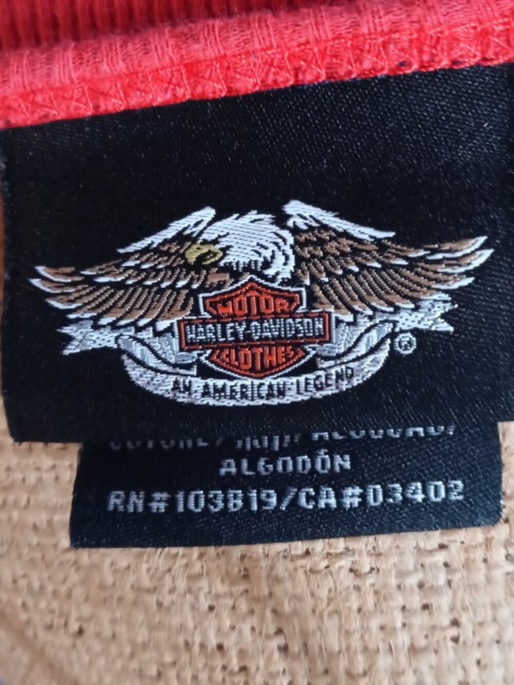 Harley-Davidson Authentic Brand Tank Top Red Size Large - Picture 4 of 4
